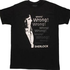 Sherlock Holmes BBC WRONG WRONG WRONG T-SHIRT